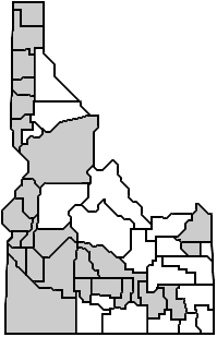 Purple Loosestrife Distribution Map - Grey Area